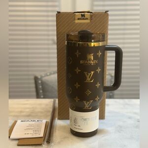 Stanley Louis Vuitton Unique Collaboration 40oz Brown & Gold Tumbler